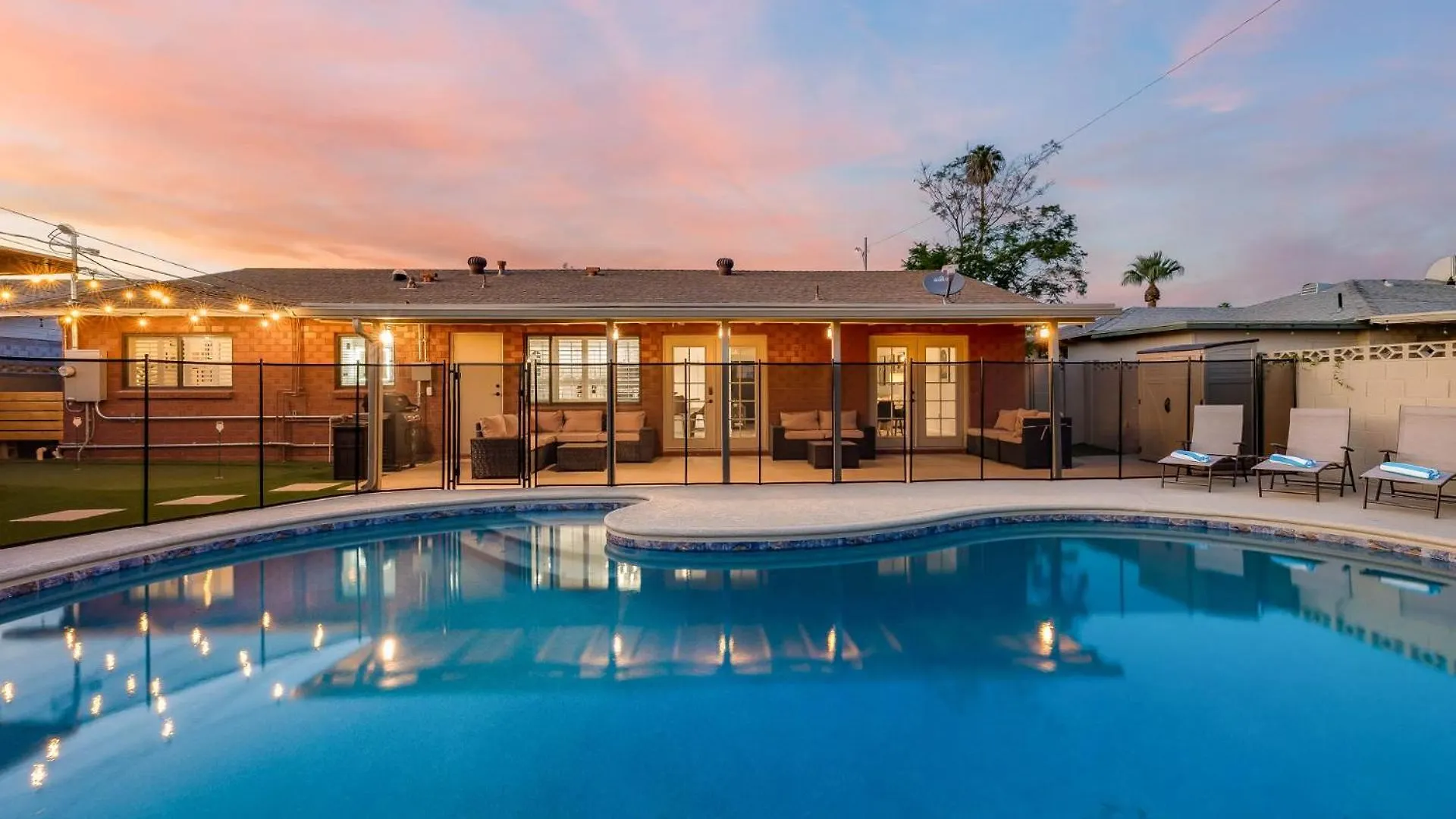 Hébergement de vacances Painted Sky Ranch - Guest House Large Pool & Putt Scottsdale